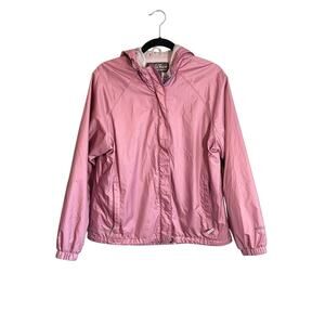 Woolrich Women's Zip Up Windbreaker Light Pink Size Medium